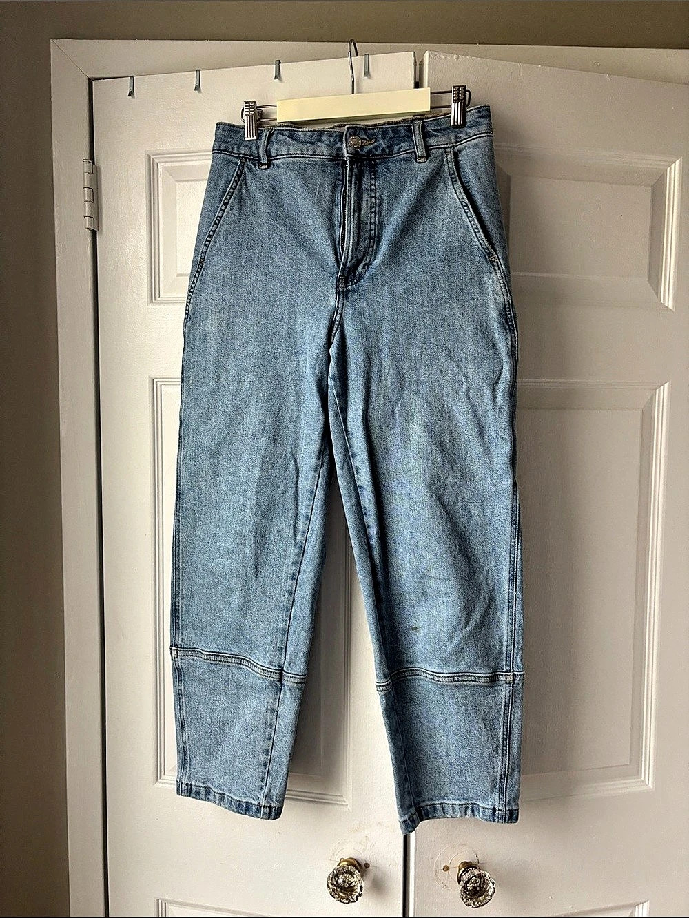 Everlane Mid-Rise Utility Barrel Jean - light wash - Waist 28